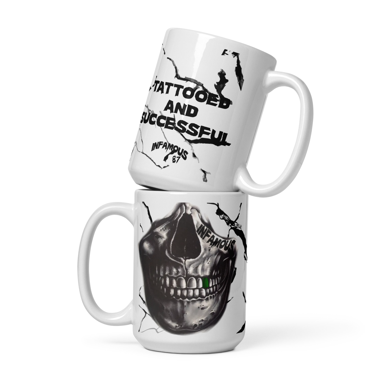 Tattooed and successful mug