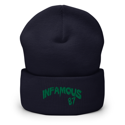 Infamous87 Cuffed Beanie